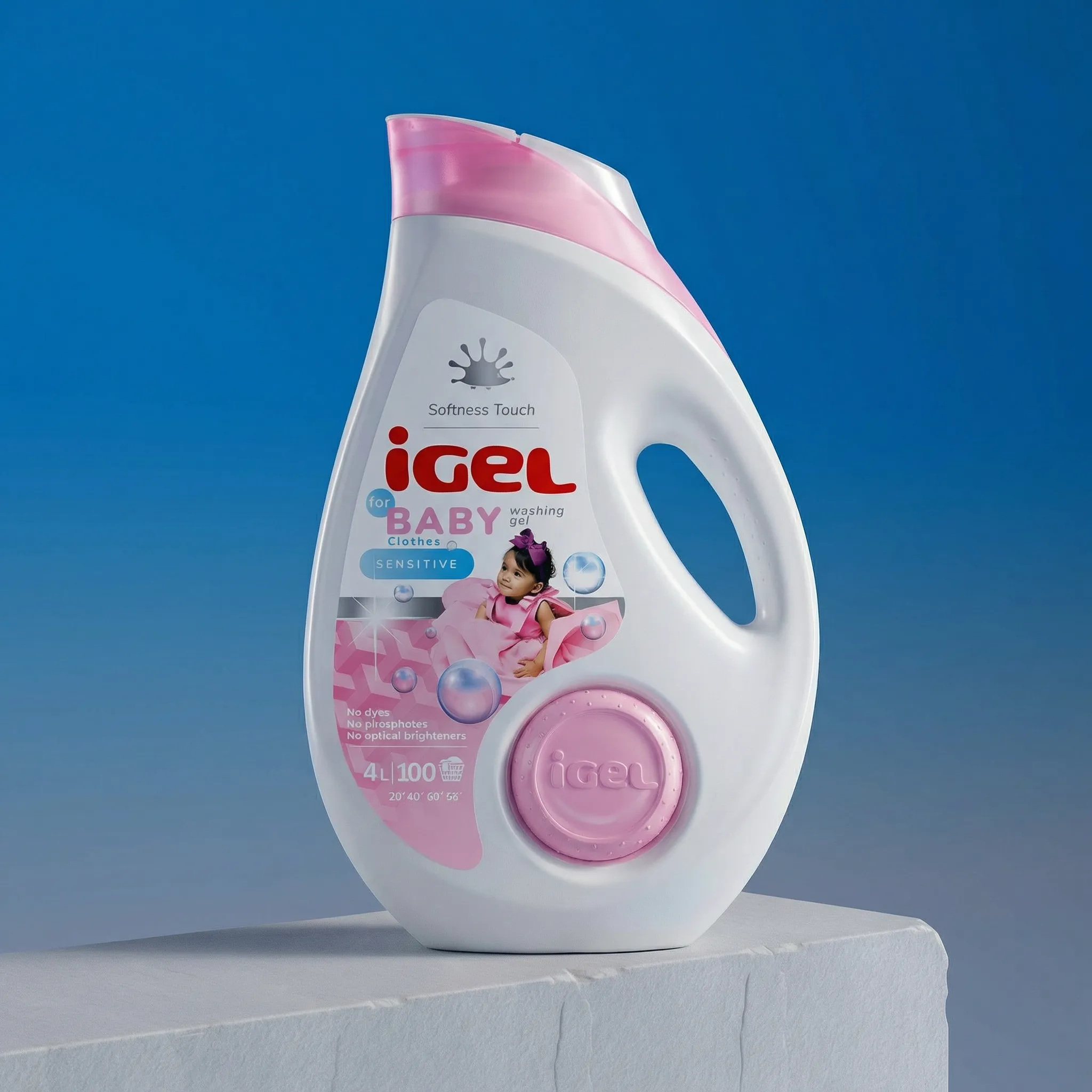Detergent lichid rufe IGEL – Baby – 4L