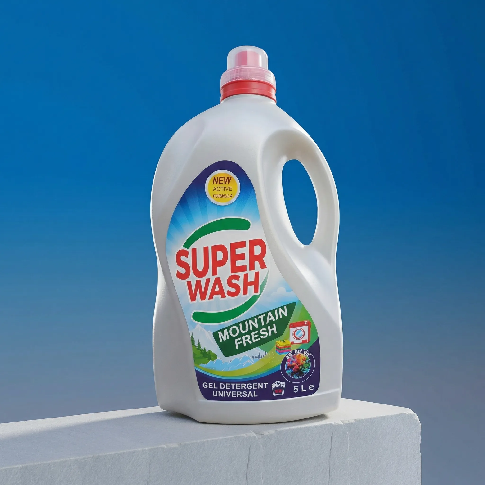 Detergent lichid rufe Super Wash – Mountain Fresh – 5L