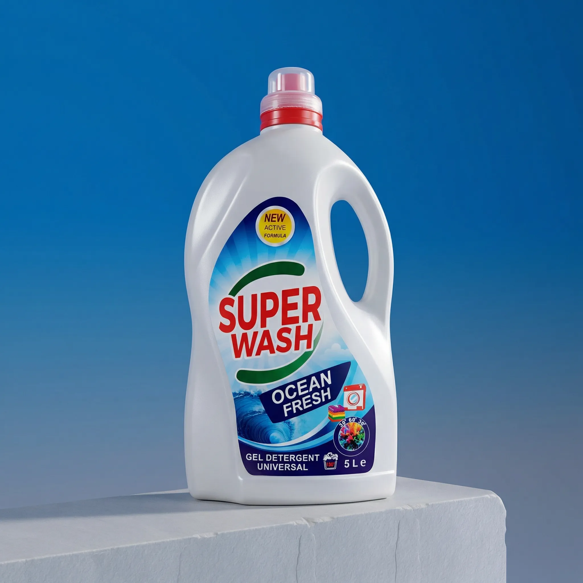 DETERGENT LICHID DE RUFE SUPER WASH OCEAN FRESH 5L Detergent lichid rufe JO – White – 4L