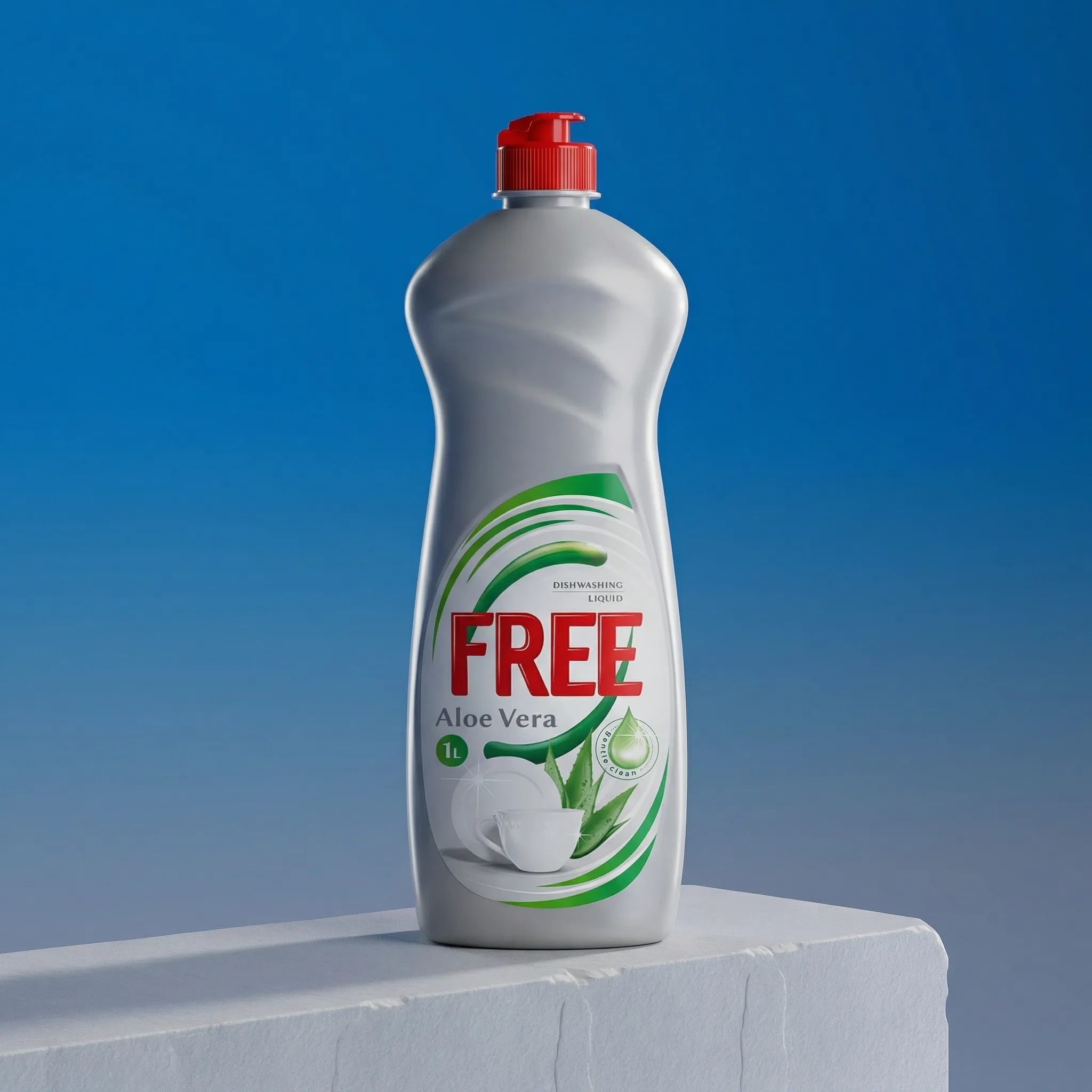 Detergent lichid de vase FREE – Aloe Vera – 1L