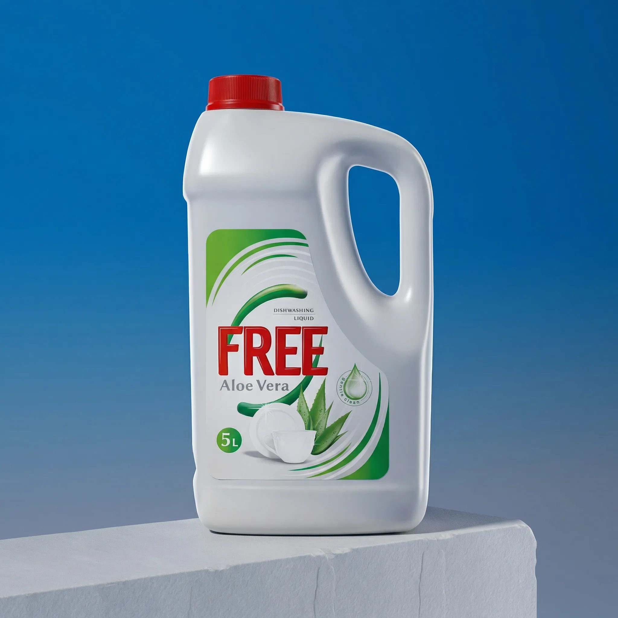 Detergent lichid de vase FREE – Aloe Vera – 5L