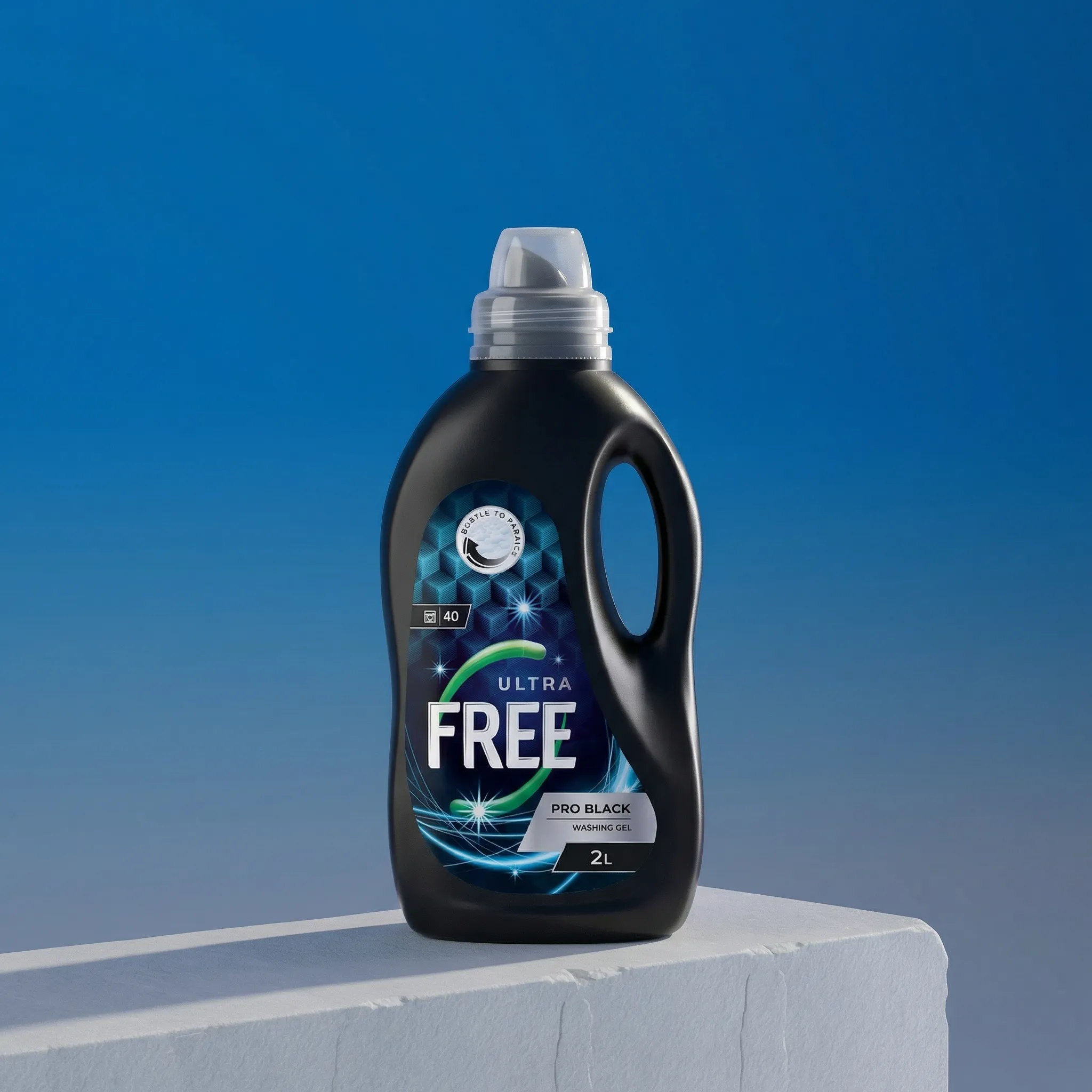 Detergent lichid rufe Ultra&Free – Pro Black – 2L (40 spălări)