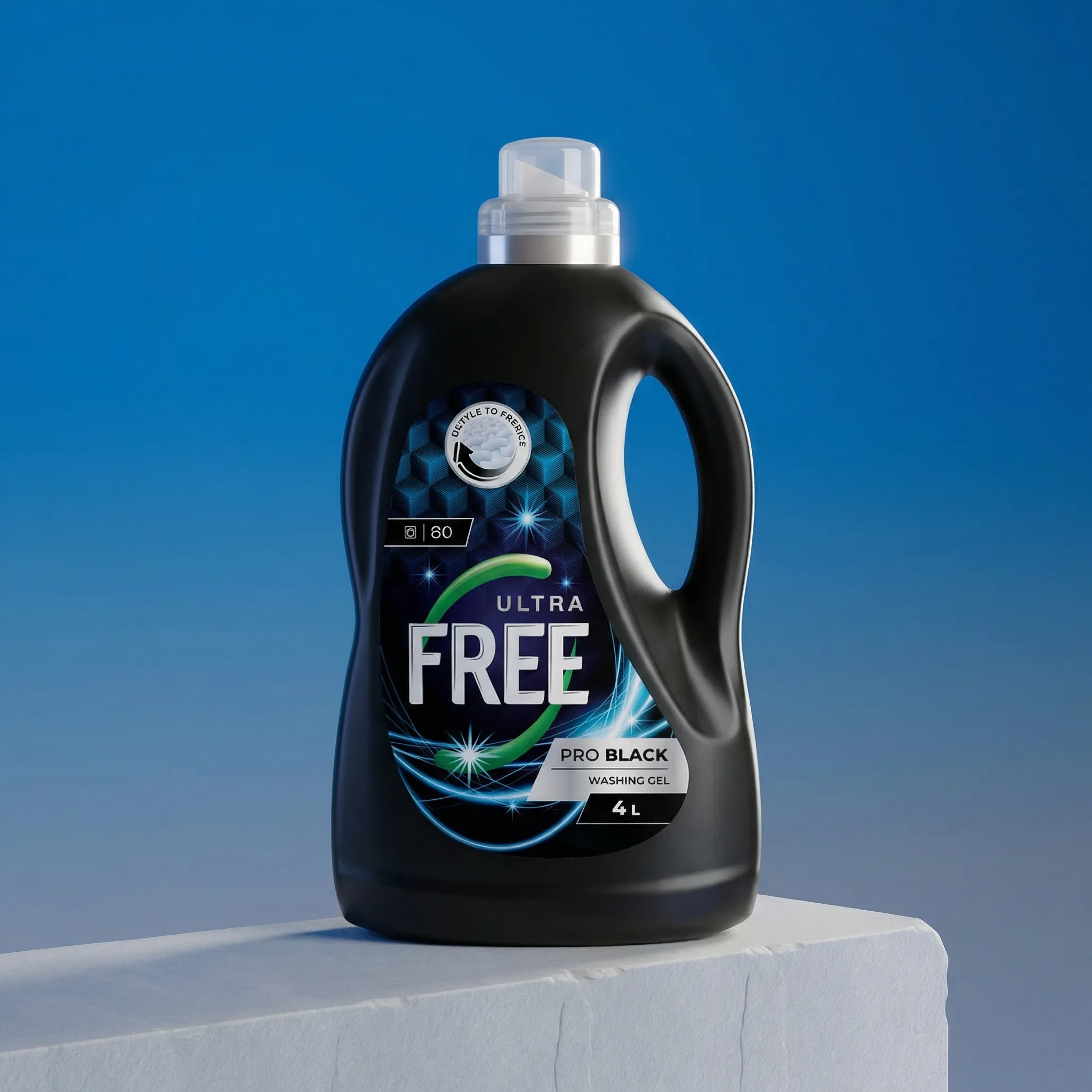 Detergent lichid rufe Ultra&Free – Pro Black – 4L (80 spălări)