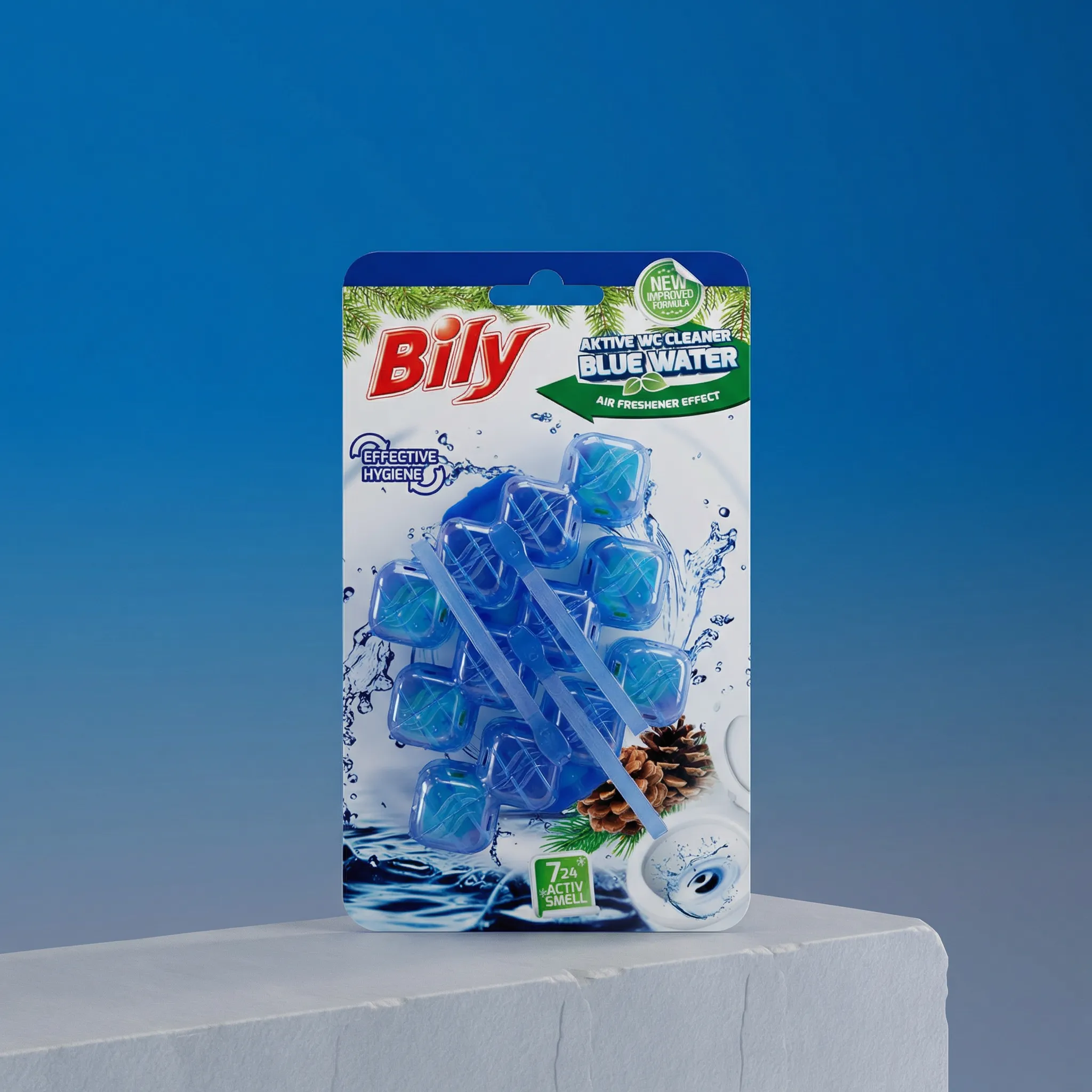 Odorizant WC Bily Blue Water – Pine – 3 x 50 g