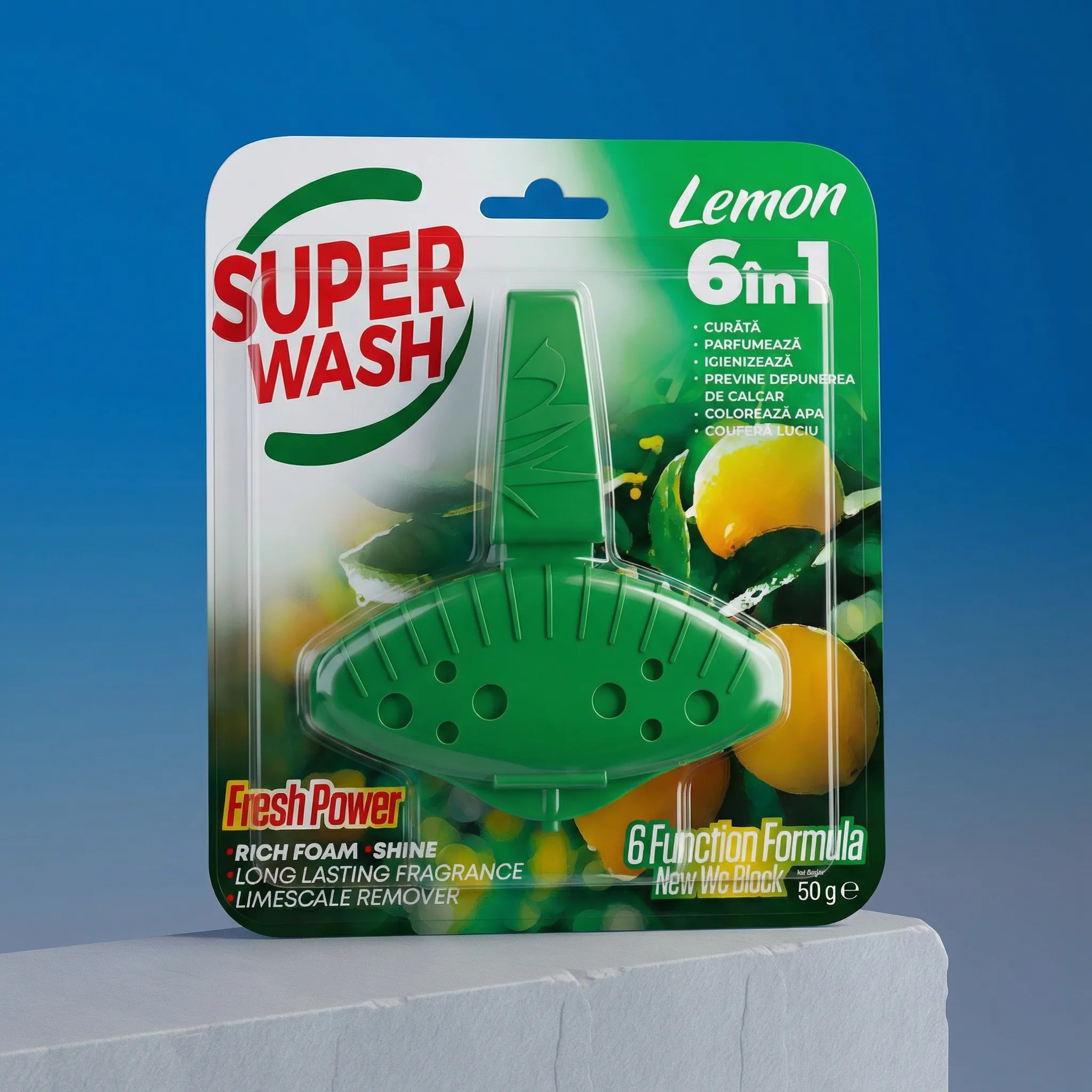 Odorizant WC Super Wash – Lemon – 1 x 50 g