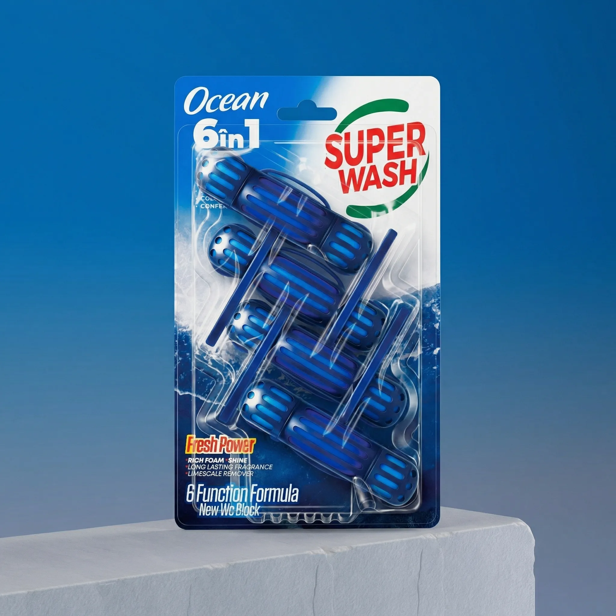 Odorizant WC Super Wash – Ocean – 4 x 50 g