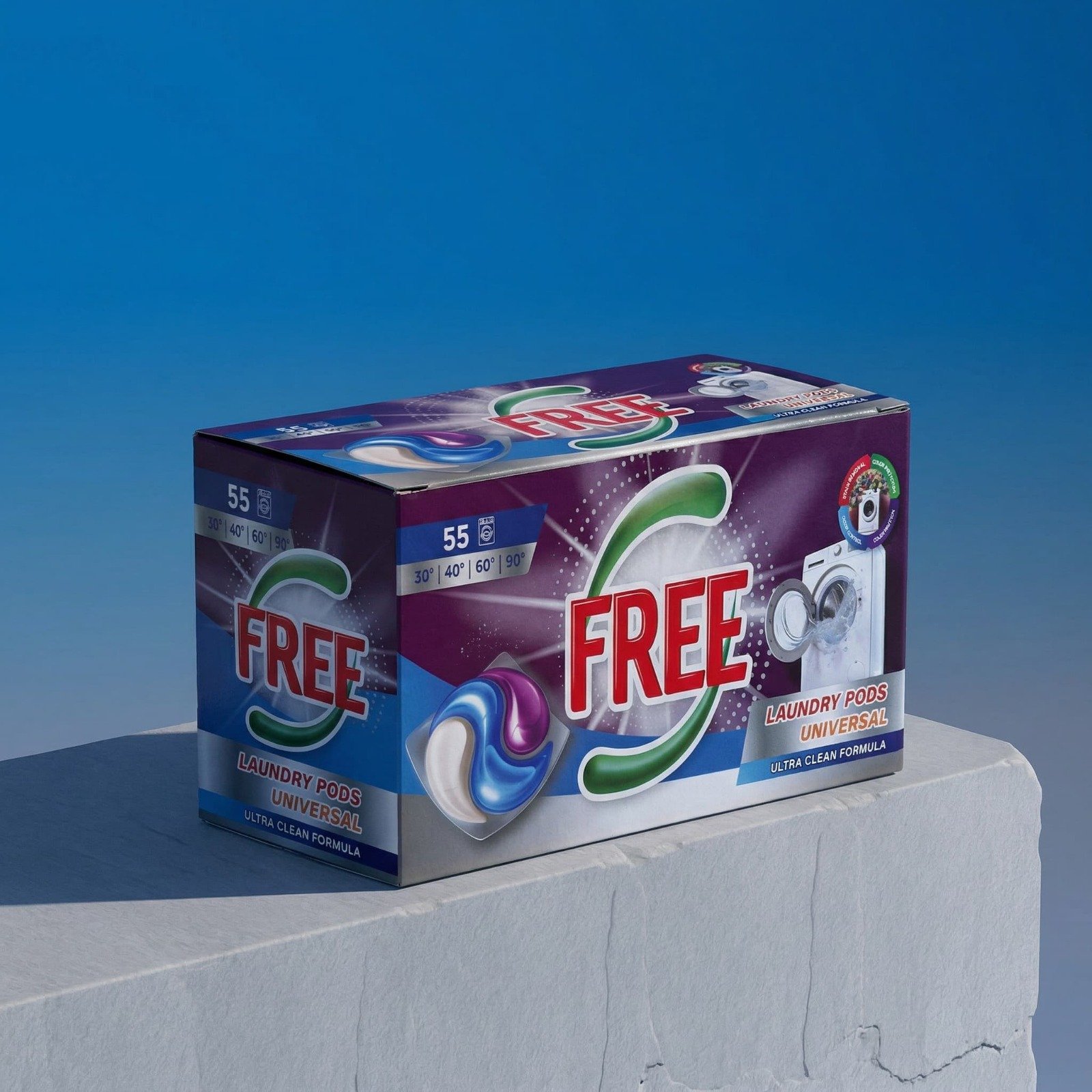 Detergent capsule FREE – 55 bucăți