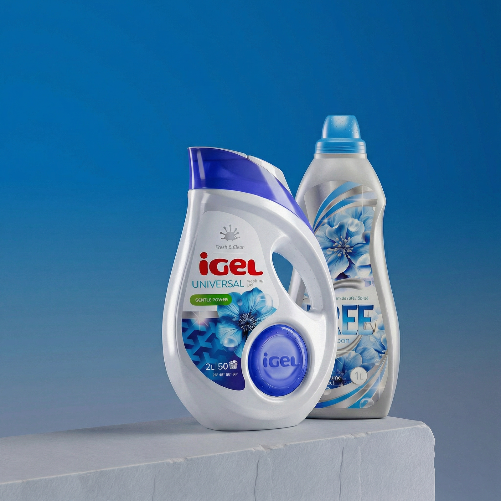 Pachet Clean Blue Duo – Detergent + Balsam