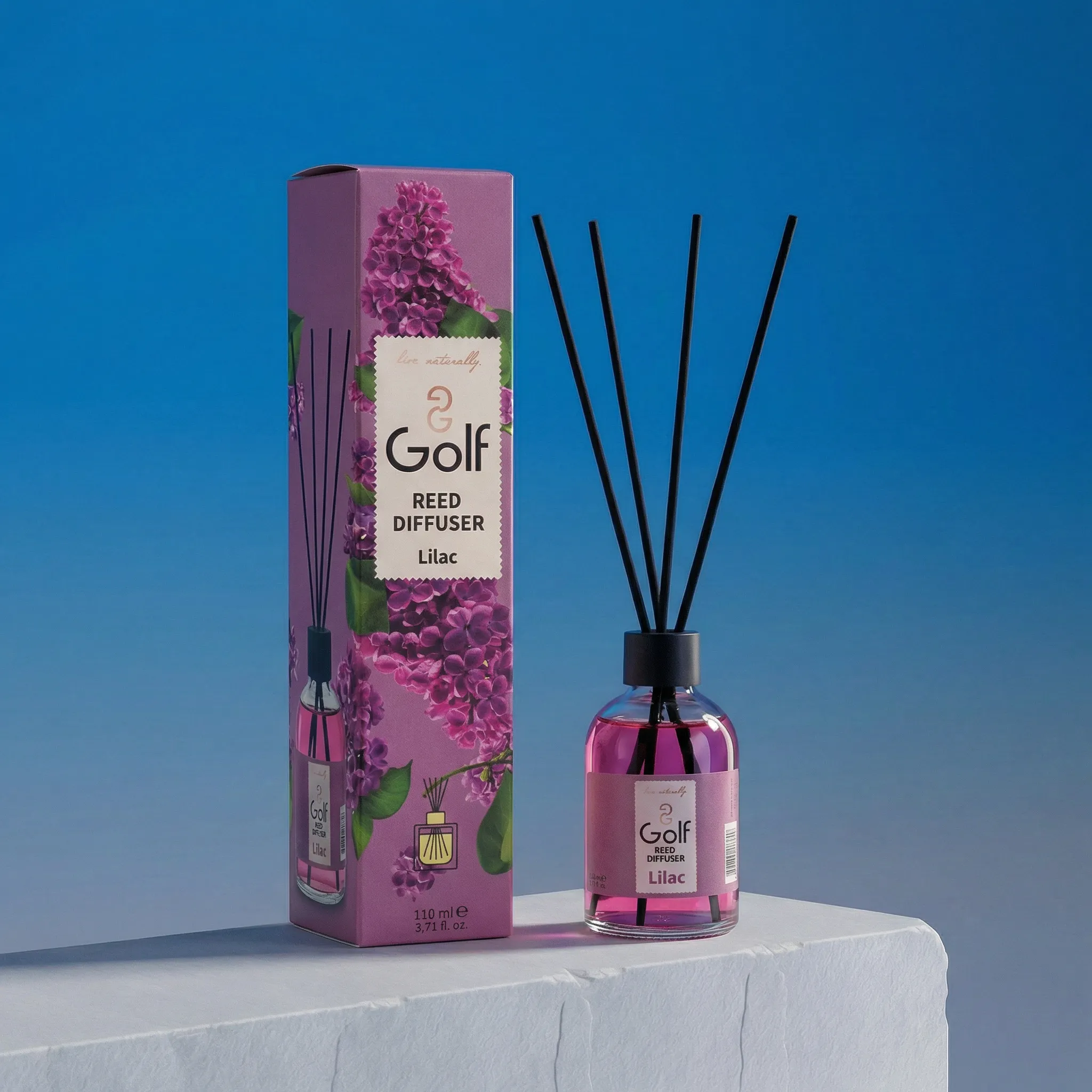 Difuzor cu bețișoare GOLF – Lilac – 110 ml