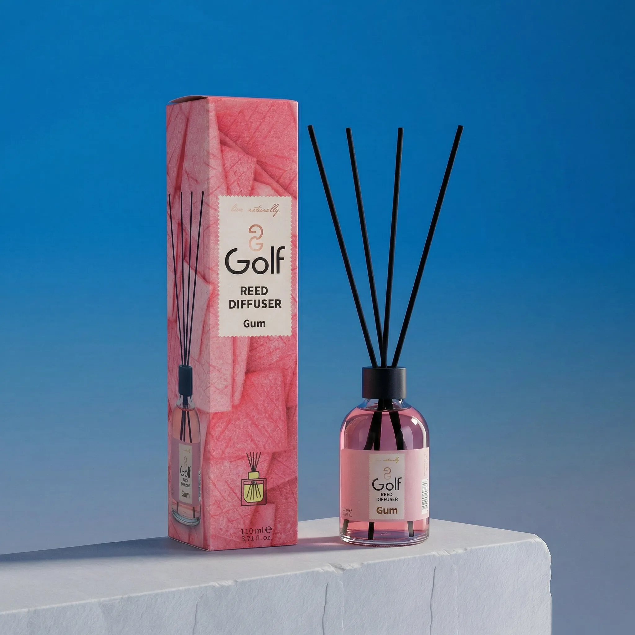 Difuzor cu bețișoare GOLF – Gumă – 110 ml