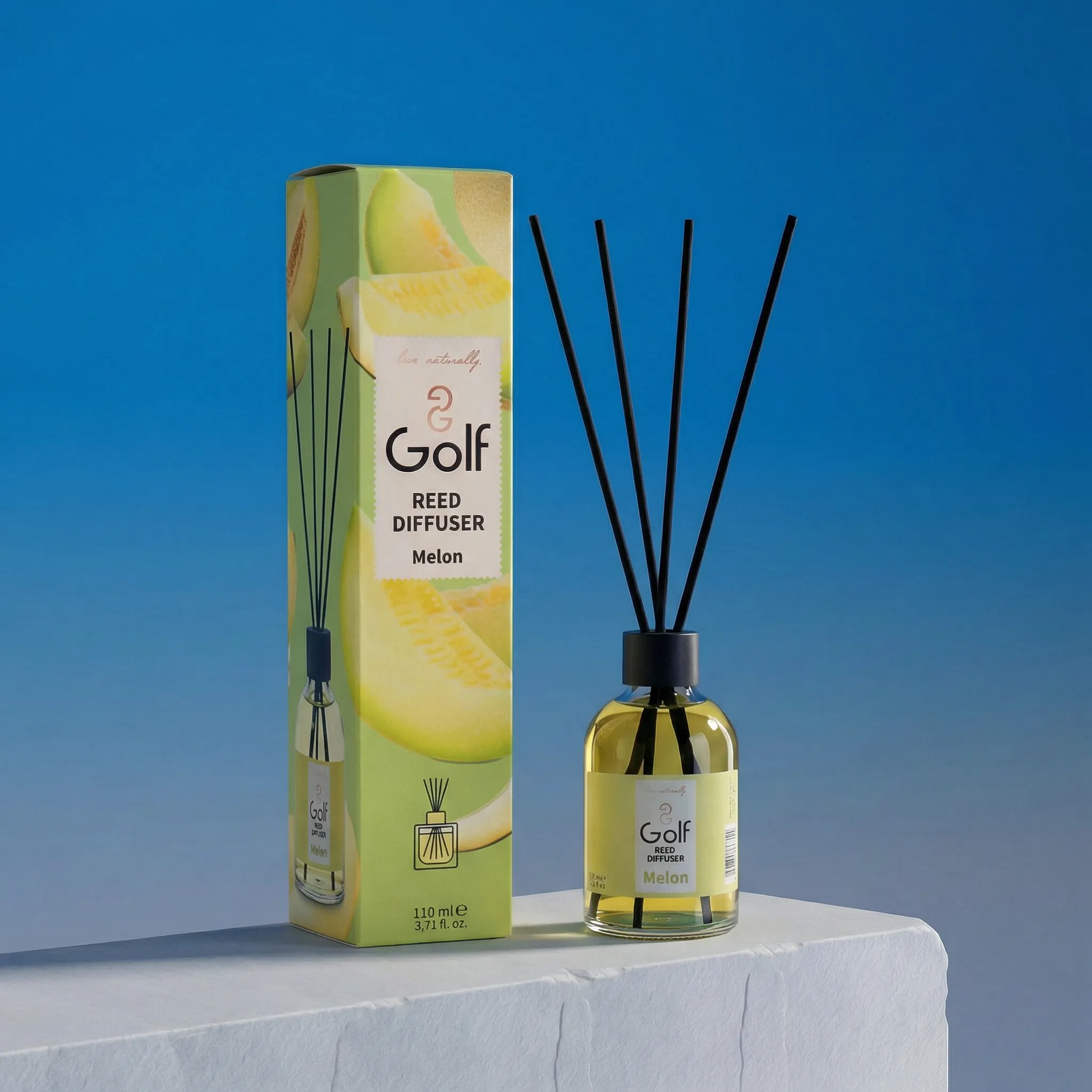 Difuzor cu bețișoare GOLF – Pepene – 110 ml